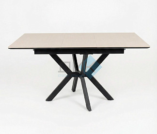 Обеденный стол DikLine DI100 Текстиль бежевый/опоры черные