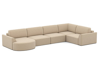 Диван модульный Спейс-М 5 Velvet Beige