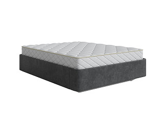 Кровать Fly Base с подъёмным механизмом (Ткань: Велюр Sohu Графит) 200x220