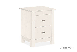 Тумба прикроватная "Рауна" 02; белый воск