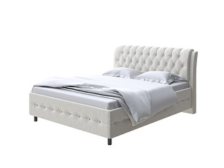 Кровать Como (Veda) 4 с ПМ + Матрас Orto Comfort Middle (Ткань: Шенилл Piano 1 Жемчужное колье) 200x200