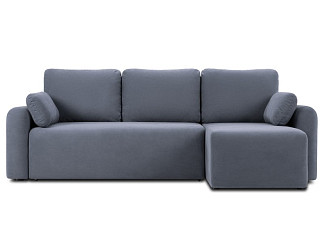 Диван угловой Кирмас-1 Велюр Серо-голубой