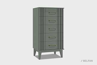 Комод "Чикаго" (высокий); платина