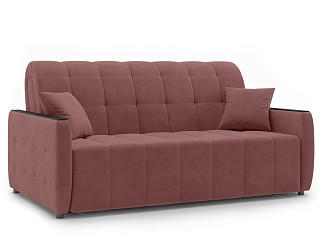 Орматек Диван-кровать Berlin 2 Hard (Велюр/ЛДСП Ultra Ягодный сорбет (Coral)/Венге) 160x200