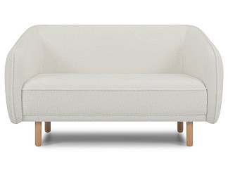 Диван прямой Коренс Bucle White