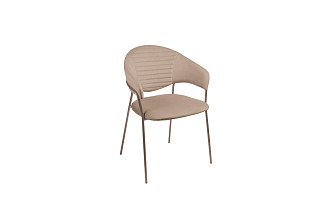 Стул Конфети бежевый / опоры капучино