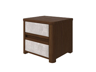 Тумба Орматек Wood Soft (Ткань/Массив (сосна) Мокко (сосна) с брашированием/Бентлей Айвори) 45x40