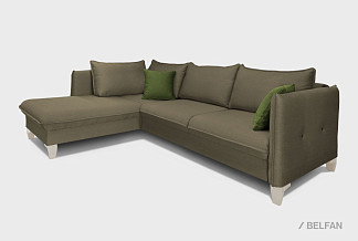 "Морган" диван угловой с оттоманкой; раскл.; 2MR6L; "Тик-так" (1270х2360); слоновая кость; Sharli 04 +Sharli 06 (гр.1/БК); (гр.1)