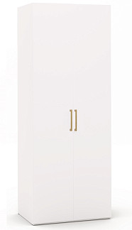 Шкаф 2дв. гл.608 (др.ручки) Soho белая