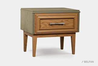 Тумба прикроватная "Сакраменто"; тауп, янтарь