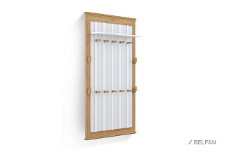 Вешалка настенная "Рандеву" 160; белый лак+антик 24