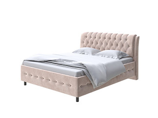 Кровать Como (Veda) 4 с ПМ + Матрас Orto Comfort Middle (Ткань: Велюр Лофти Мокко) 200x200