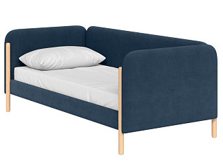 Кровать Кейси-2 Велюр Синий