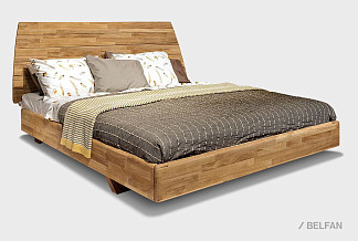 Кровать "Уоллстрит"; без основания, без матраса; (1800x2000); к-бейц-масло