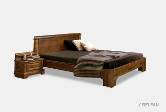 Кровать "Престиж"; без основания, без матраса; ГМ 5981-03; (1800x2000); беловежский орех