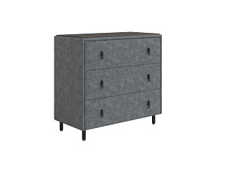 Комод Орматек Sofix (Велюр/ЛДСП Gratta 4 Серый космос/Дуб Кантербери) 92x46
