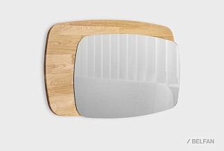 Зеркало настенное "Бергамо"; дуб натуральный