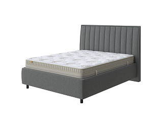 Кровать Majesty с ПМ + Матрас Millenium (Ткань: Шенилл Piano 20 Графитовый стержень) 180x200