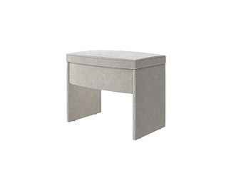 Пуфик Орматек Пуф Vittoria (Ткань: Велюр Sohu Крем) 57x39