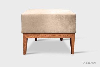 Банкетка "Арт" (маленькая); орех; Tiffany 2 Beige