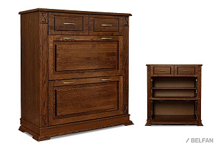 Тумба для обуви "Верди Люкс" 21; черешня