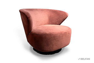 "Kamila" кресло; нераскл.; 12; хром; Ultra Marsala № 30908(0); (гр. 1/АРБ)