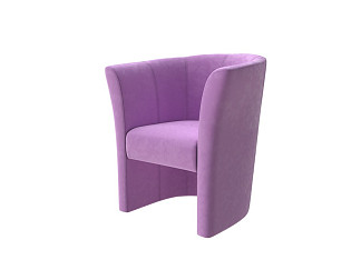 Кресло Орматек OrmaSoft (Ткань: Велюр Shaggy Lilac) 75x75
