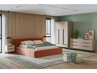 Спальня модульная Квелен 2 Латте