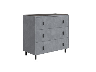 Комод Орматек Sofix (Велюр/ЛДСП Sohu Сталь/Дуб Кантербери) 92x46