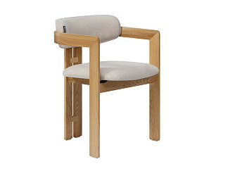 Стул Теодор-2 Рогожка Бежевый/Натуральный