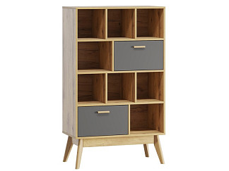 Стеллаж Нордик-3 Wood Grey