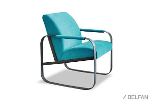 Кресло "Лойт"; нераскл.; черный; Velvet Lux 41 (гр. 1/СМ)