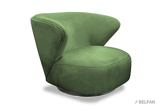 "Kamila" кресло; нераскл.; 12; хром; Noble 624 (34975); (гр. 3/СМ)