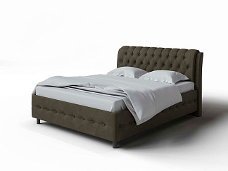 Кровать Como (Veda) 4 с ПМ + Матрас Orto Comfort Middle (Ткань: Микровелюр Laska 53 Можжевельник) 200x200