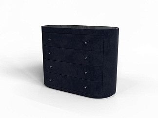 Комод Verda Classic (Ткань: Микровелюр Laska 32 Синий кит) 53x106