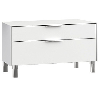 Тумба под телевизор Сохо белая с паспарту Сохо белая