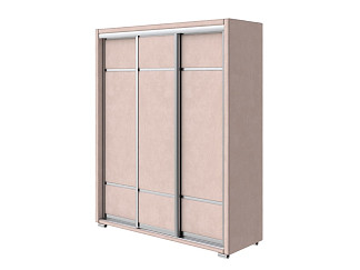 Шкаф Орматек Шкаф-купе 3х дв Orma Soft 2 (без зеркал) (Ткань: Микровелюр Manhattan Крем-брюле) 177x60