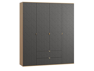 Распашной шкаф Монблан 4-185x215 Грань Графитовый