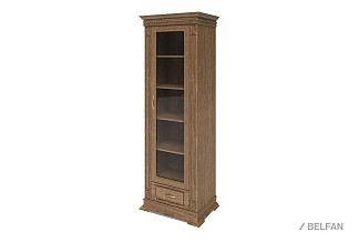 Шкаф для книг "Верди Люкс 1/1"; правый; дуб рустикаль