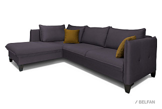 "Морган" диван угловой с оттоманкой; раскл.; 2MR6L; "Тик-так" (1270х2360); венге; 240(1)+242(1) (гр. 1)