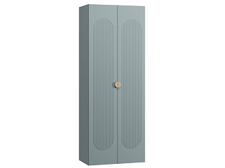 Распашной шкаф Луми 2-90x242 Серо-зеленый