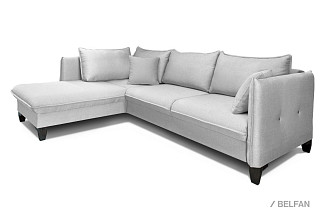 "Морган" диван угловой с оттоманкой; раскл.; 2MR6L; "Тик-так" (1270х2360); венге; 508(1)+508(1) (гр.1)