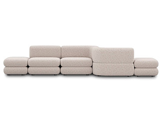 Диван модульный Брера 1 Букле Кремовый
