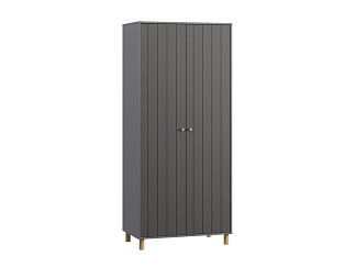 Распашной шкаф Моррис 2-91x205 Графитовый