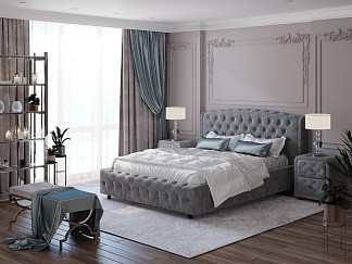 Кровать Орматек Salvatore (Ткань: Флок Бентлей Айвори) 200x220