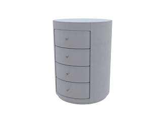 Тумба Verda Classic (Ткань: Микровелюр Marino 28 Стальной) 51x53