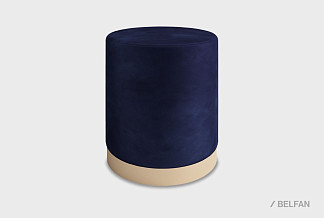 Пуф "Арт"; золото; Tiffany 37 Deep Blue