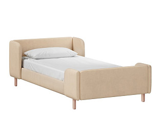 Детская кровать Анджи 90 Вельвет Бежевый