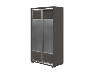 Шкаф Орматек Шкаф-купе 2х дв Orma Soft 2 (2 зеркала) (Ткань: Велюр Forest 520 Темно-серый) 119x60