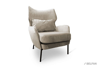 "Vavilon" кресло; нераскл.; 12; марципан; Nashville 02 (гр. 3/МТХ)